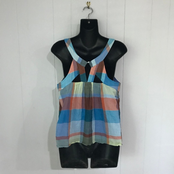 ANTHROPOLOGIE HD IN PARIS Plaid Top - Picture 3 of 7